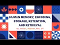 Lesson 6 - Human Memory Encoding Storage Retention and Retrieval