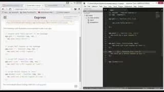 node js express - basic REST routing get post put delete requests