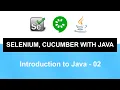 Selenium Cucumber with Java Course Introduction to Java - 02