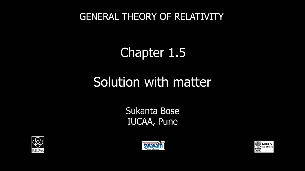 Chapter 1.5 Solution with matter