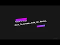 How To Create Joint On Vertex