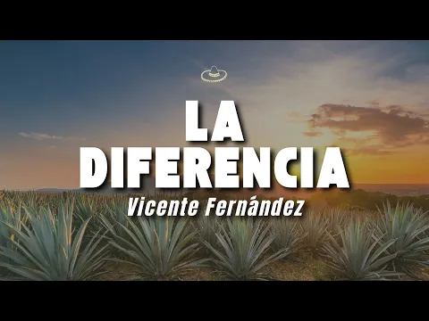 Video Thumbnail: Vicente Fernández - La Diferencia (Letra/Lyrics)