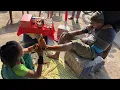 Found help in middle of Indianstreet - badly Footpain cure by his unique technique Foot massage ASMR
