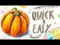 Pumpkin tutorial for beginners Coloring pumpkin with Copic markers