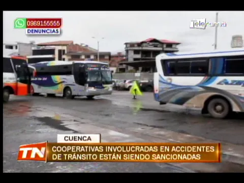 Cooperativas involucradas en accidentes de tránsito están siendo sancionadas