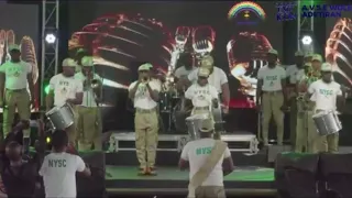 nigeria youth corps nysc brigade performance at baba oluwole adetiran interdenominational concert