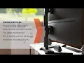 Dual Vertical Curved Monitor Mount for Large and Ultra-Wide Monitors - Video 14 of 2