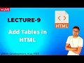 Lecture-9 How to Add Table in HTML web development for free Somnath