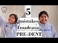 5 MISTAKES I made as a PRE-DENTAL STUDENT Mistakes in undergrad