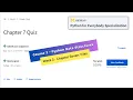 python data structures coursera week 3 quiz answers Python for Everybody Specialization