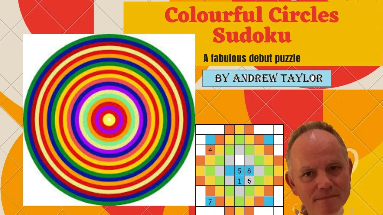 Coloured Circles Sudoku - 6 givens and a lot of colour!