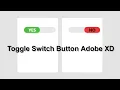 How To Create Toggle Switch On OFF Buttons UI Design Prototype - Adobe XD Tutorial
