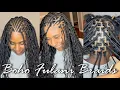 Detailed Fulani Flip-Over Boho Braids Tutorial Parting Adding Hair More Ywigs