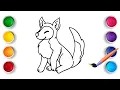 Fox Coloring Pages - Learn Coloring for Kids and Toddlers