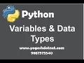 python variables assignment python data types Lecture - 2 Hindi
