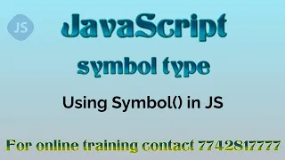 Datatypes in javascript Symbol in javascript