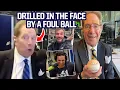 Reacting to John Sterling getting hit by a foul ball