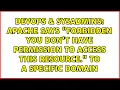 Apache says Forbidden You don t have permission to access this resource to a specific domain