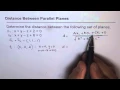 VECTORS TEST Distance Between Parallel Planes - EDEXCEL
