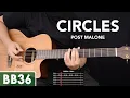 Circles - Post Malone Guitar Tutorial Intro and Bass TAB included
