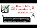 How to take Screenshot in Selenium Webdriver Interview Question