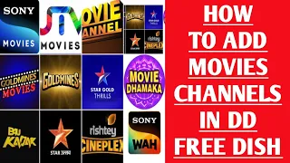 how to add movies channels in dd free dish dd free dish movie channel list 2024 