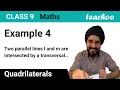 Example 4 - Two parallel lines l and m are intersected