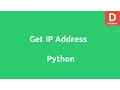 How to get IP address in Python