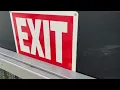 Up Close Look at Heavy Duty Exit Sign