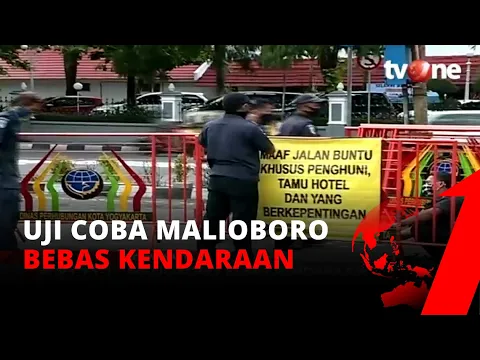 Pemprov Yogyakarta Resmi Memberlakukan Uji Coba Malioboro Bebas Kendaraan |  tvOne