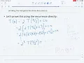 Mergesort recurrence unrolling