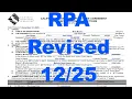 NEW California RPA C A R December 2025 Update Full Form Tutorial 2026