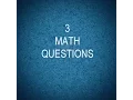 3 Questions TOPIC - Math Cryptograms 1