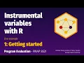 PMAP 8521 Example Instrumental variables with R 1 Getting started