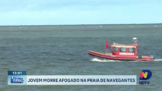 Jovem desaparece após ser arrastado por corrente em SC