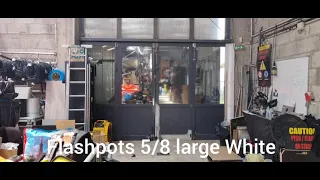 flashpots large White