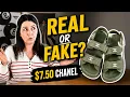 Real or fake I Found 7 50 Chanel Sandals at the Thrift Store But Are They Real