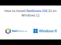 Install NetBeans IDE 21 on Windows 6 in Minutes WITH DEMO JAVA CODE