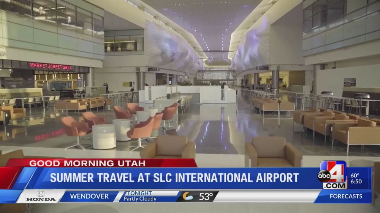Flying out of Salt Lake City, Utah