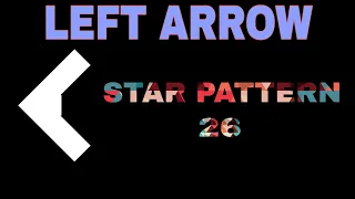 C49 LEFT ARROW STAR PATTERN - START PATTERN 26