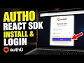 How to install Auth0 React SDK for secure login - Easy Tutorial