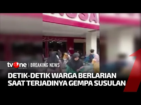 Warga Berhamburan Menyelamatkan Diri Usai Gempa Susulan Bermagnitudo 5,5 di NTT