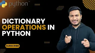 Dictionary Operations in Python The Complete Python Course Basic to Advance
