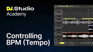 master bpm control in dj studio tempo lane features explained