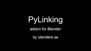 PyLinking addon for Blender