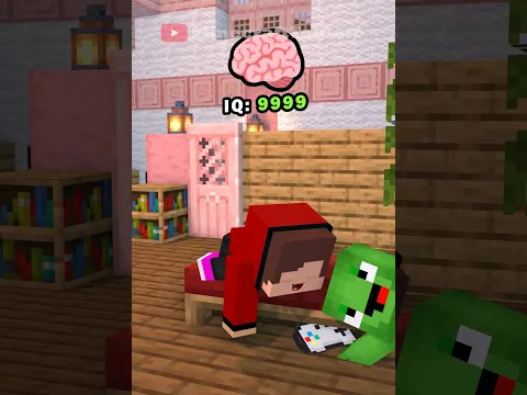 JJ & Mikey trying to Game Bedtime 🎮🤨 - MAIZEN Minecraft Animation