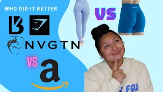 Alphalete BuffBunny Gymshark NVGTN VS AMAZON Our Favorite Brands Dupes