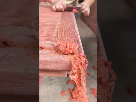INCREDIBLE WOOD scraping reveals stunning grain! πͺ΅πͺπ±#tech #engineering #industrial #manufacturing