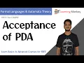 Acceptance of PDA Lesson 72 Finite Automata Learning Monkey