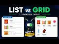 E-Commerce View Switcher List Grid Layout Toggle